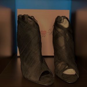 Penny Loves Kenny Skylar Mesh Bootie -Black-Size10